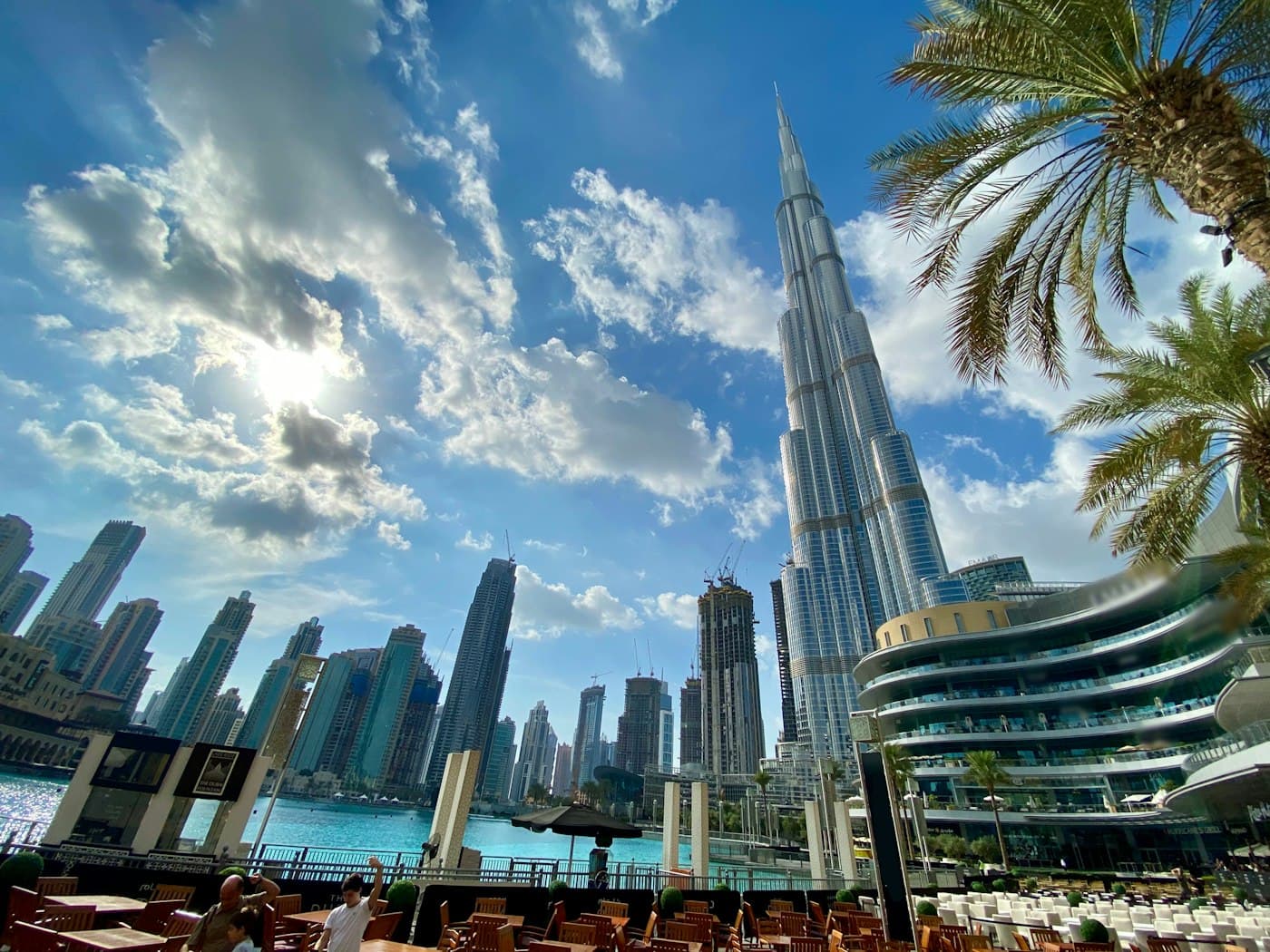 The Burj Khalifa and Downtown Dubai by day